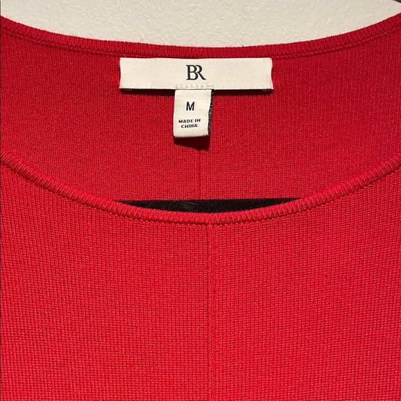 NWOT Banana Republic Vibrant Red Knit Midi Dress - Picture 2 of 7